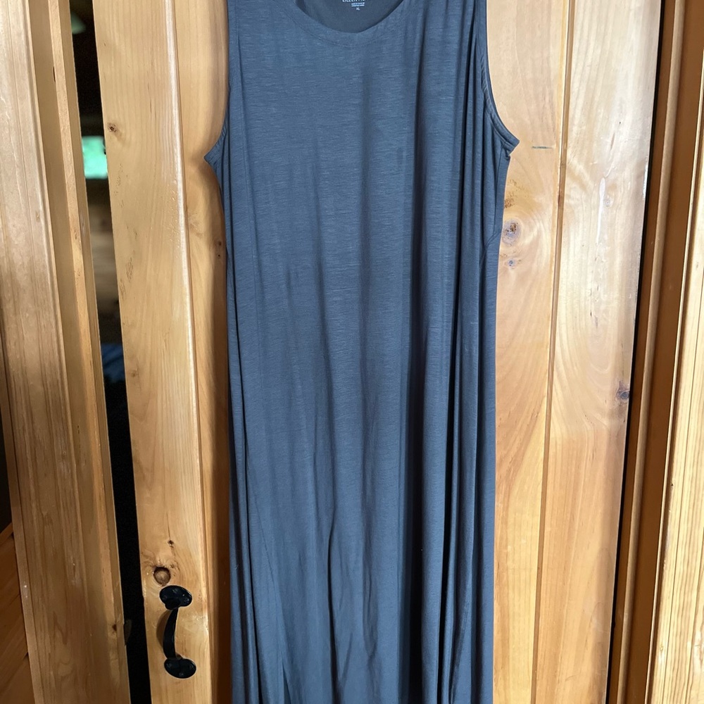 Eileen Fisher Tank Dress Graphite  L